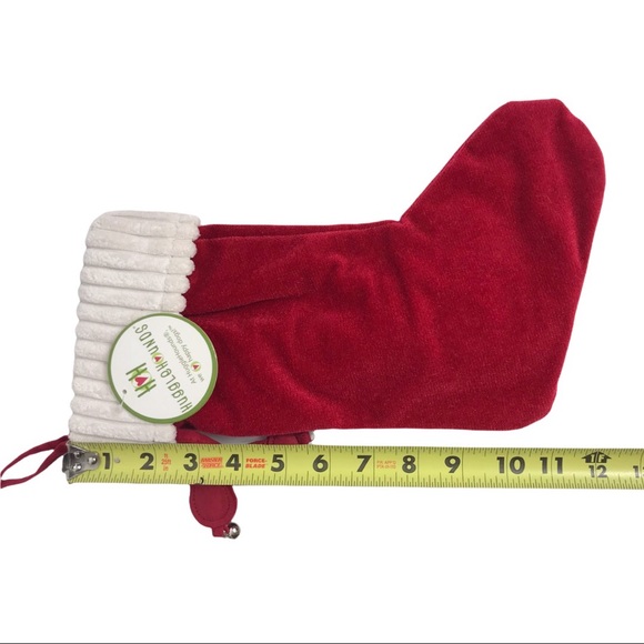 NWT Red HuggleHounds Cat Christmas Stocking - Picture 8 of 11